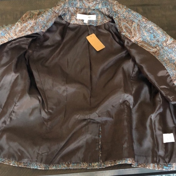 NEW VTG Harve Benard Tapestry Long Sleeve Y2K Career Suit Blazer Size 10P Jacket - Picture 10 of 16